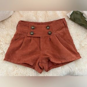 High Quality Suede-Looking 4 buttons Shorts - Like New / Worn Once